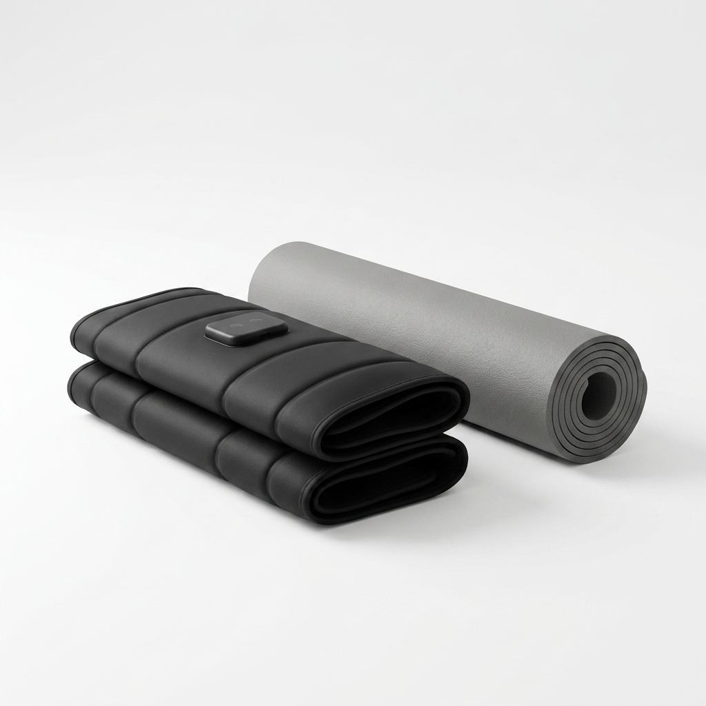AirLoop compression wraps packshot with grey yoga mat