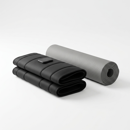 AirLoop compression wraps packshot with grey yoga mat